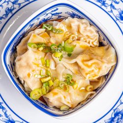 C1 Pork Wonton with Chili Sesame Sauce (12)